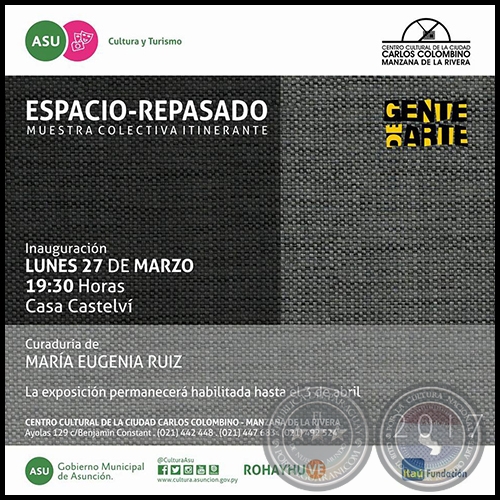 ESPACIO-REPASADO - Muestra Colectiva Itinerante - Obra de Ligia Gauna - Lunes 27 de Marzo de 2017